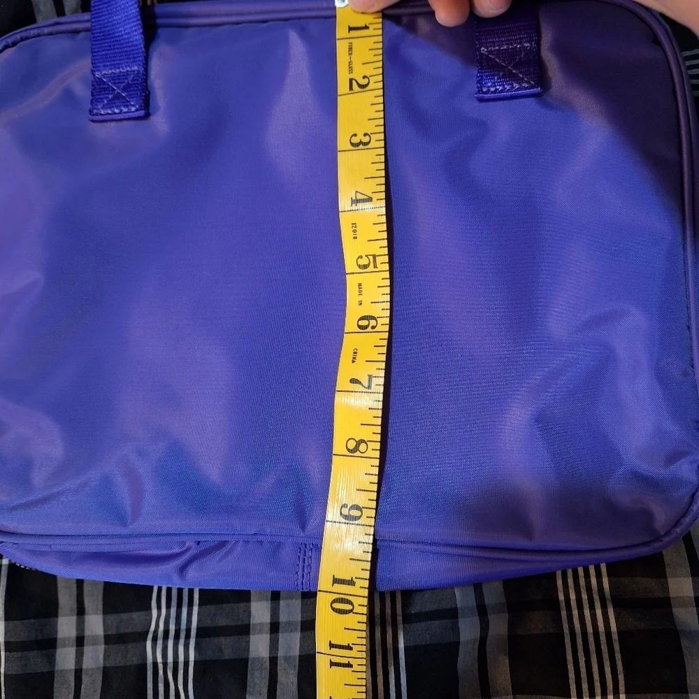 Joy Mangano Purple Cosmetic Travel Case